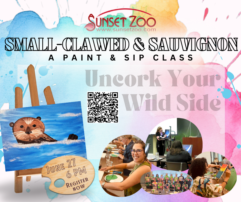 2025 Otter Graphic for the paint and sip June 2025